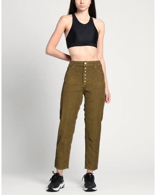 Roy Rogers Green Pants Cotton, Elastane