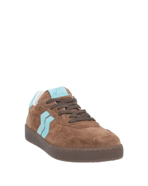 Strype Brown Sneakers Leather for men
