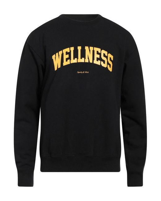 Sporty & Rich Black Sweatshirt for men