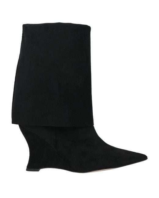 Divine Follie Black Ankle Boots
