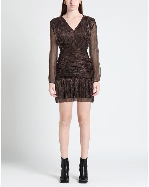 VANESSA SCOTT Brown Mini Dress