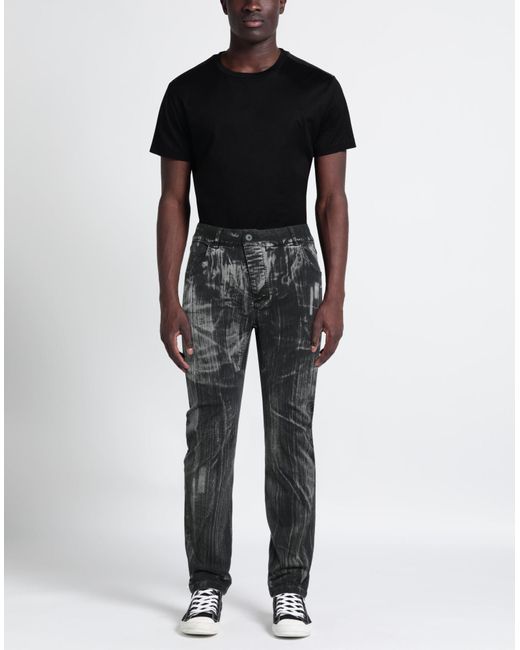 Boris Bidjan Saberi 11 Gray Jeans Cotton, Elastane for men