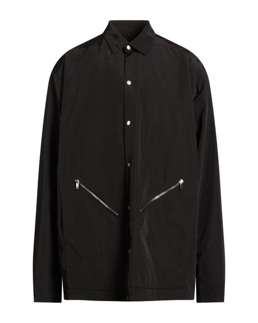 Rick Owens Black Jacket Polyester for men
