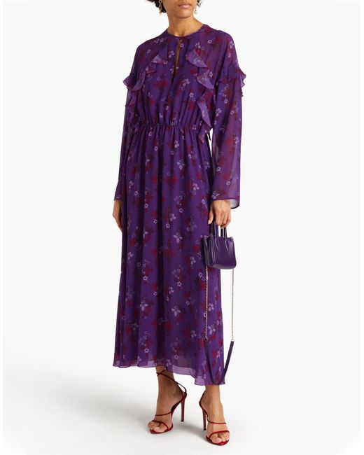 Giamba Purple Maxi Dress
