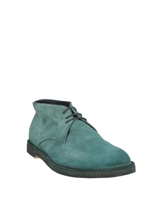 Pantanetti Green Emerald Ankle Boots Leather for men