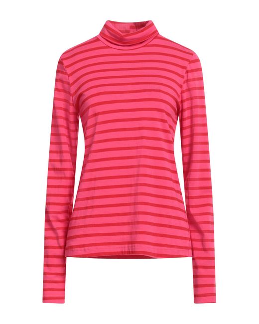 Shirtaporter Pink Fuchsia T-Shirt Viscose, Polyester, Elastane