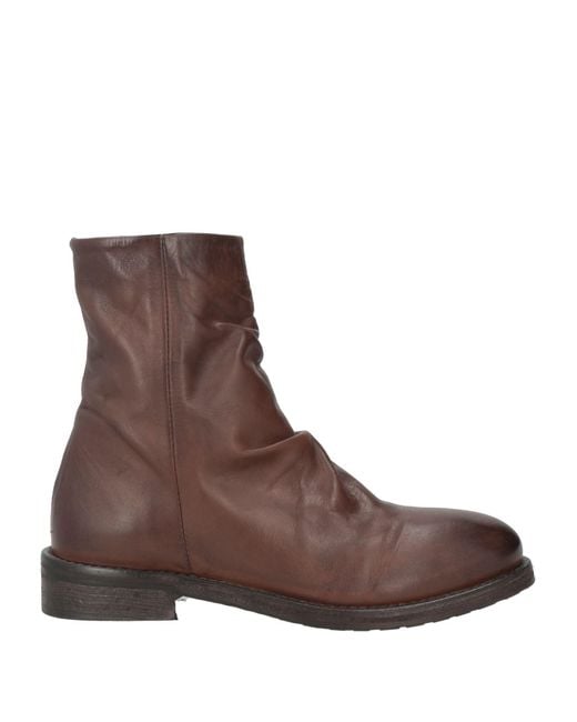 METISSE Brown Ankle Boots Calfskin