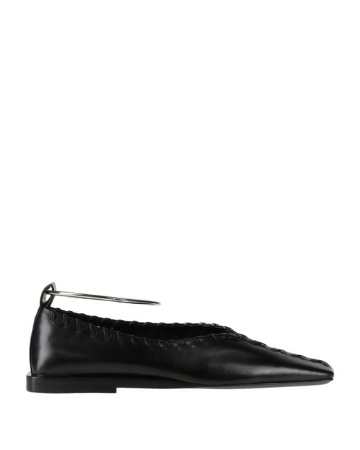 Jil Sander Black Ballet Flats
