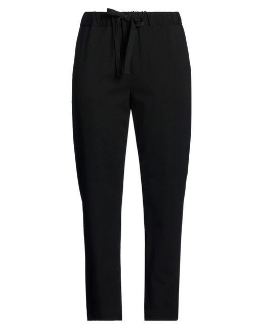 Semicouture Black Pants Viscose, Polyamide, Elastane