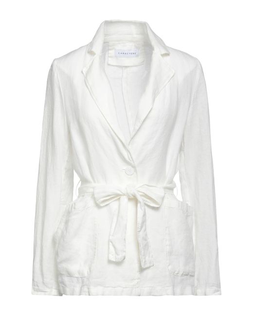 Caractere Suit Jacket in White Lyst