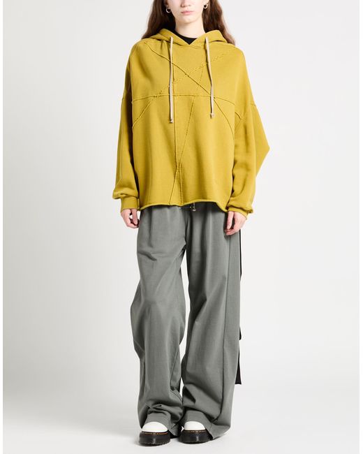 Rick Owens Yellow Sweatshirt