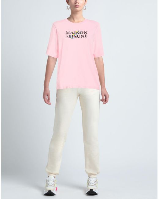 T-shirt di Maison Kitsuné in Pink