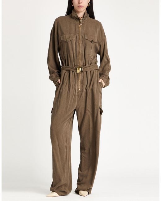 Elisabetta Franchi Natural Jumpsuit Lyocell