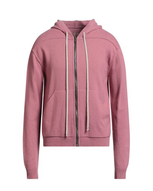 Rick Owens Pink Cardigan Cashmere, Wool for men