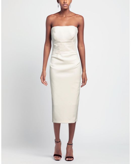 Max Mara White Midi Dress