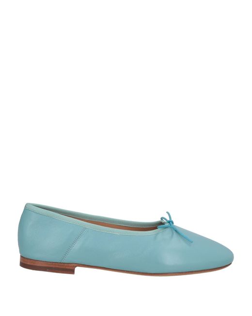 Mansur Gavriel Blue Ballet Flats