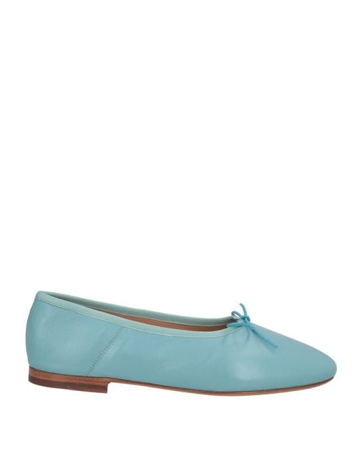Mansur Gavriel Blue Ballet Flats