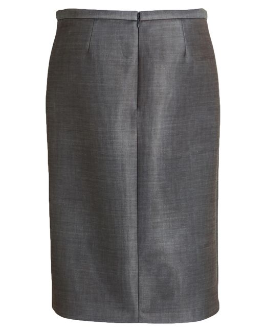 Philosophy Di Lorenzo Serafini Gray Midi Skirt