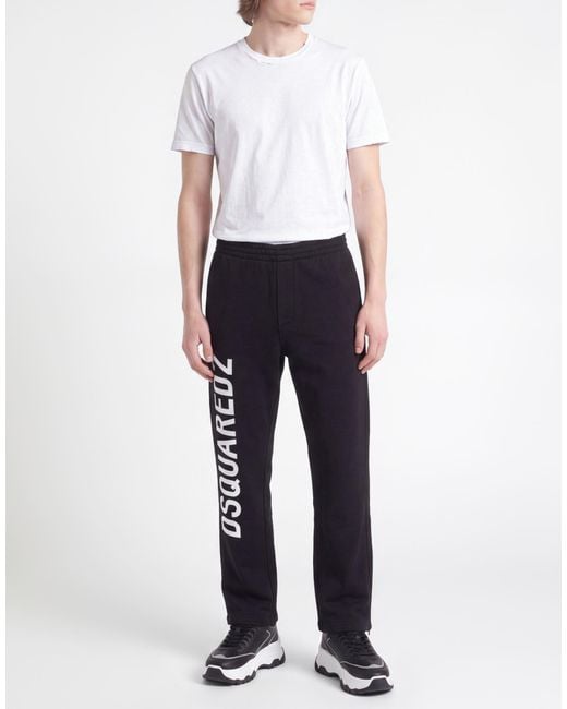 DSquared² Black Pants Cotton for men