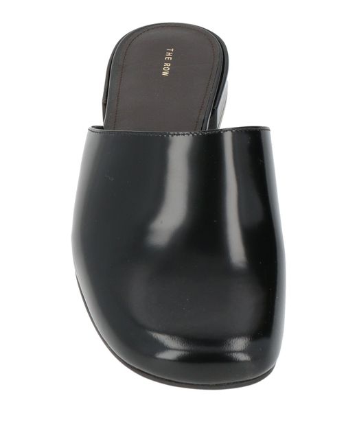 The Row Black Mules & Clogs Leather