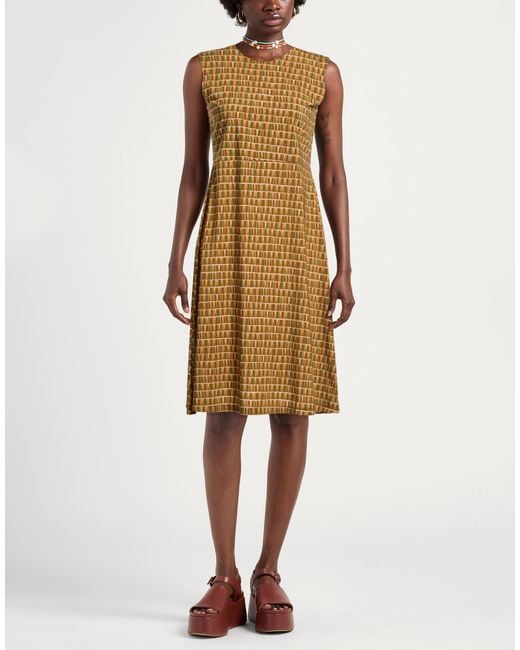 Caliban Metallic Midi Dresses