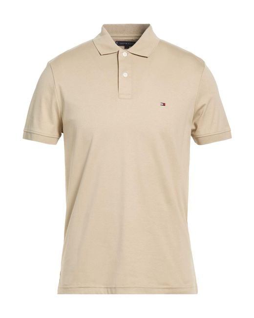 Tommy Hilfiger Natural Polo Shirt Cotton for men