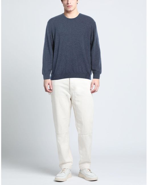 Della Ciana Blue Slate Sweater Merino Wool, Cashmere for men
