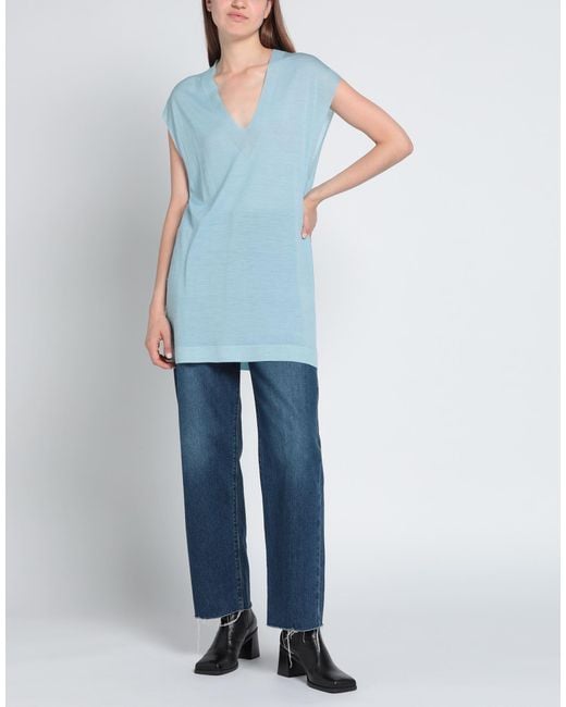 Pullover Roberto Collina en coloris Blue