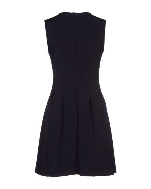 Grifoni Black Mini Dress Polyester, Viscose, Elastane
