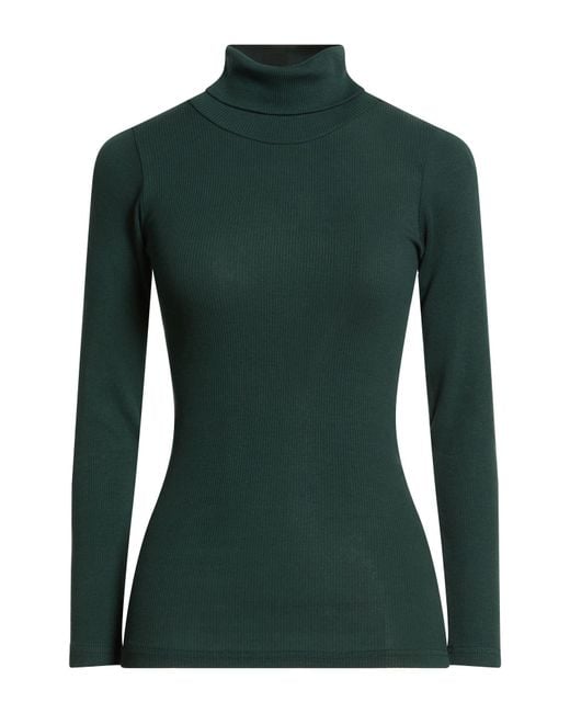 Crossley Green Dark Turtleneck Cotton, Elastane