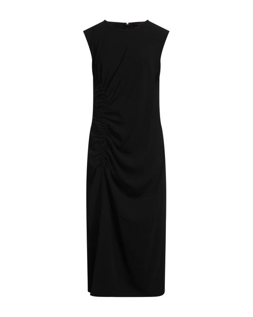 Max Mara Black Midi Dress Triacetate, Polyester