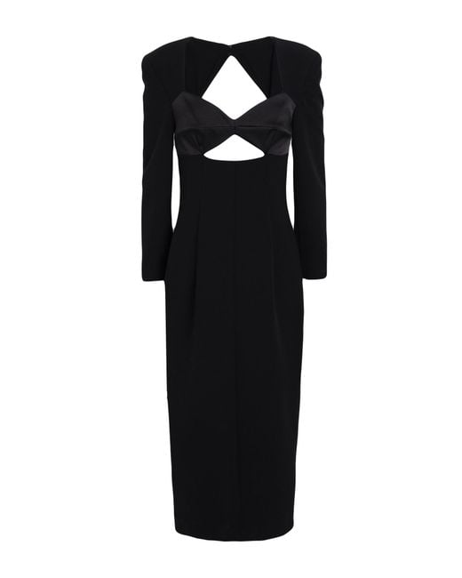 Karl Lagerfeld Black Midi Dress