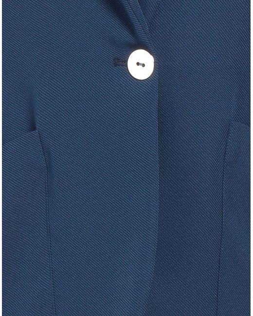 .., merci italia Blue Blazer Polyester, Viscose