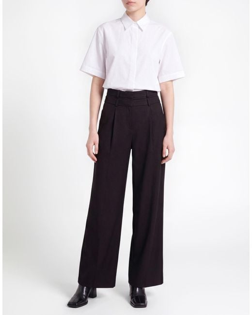 hinnominate Black Pants Polyester, Viscose, Elastane