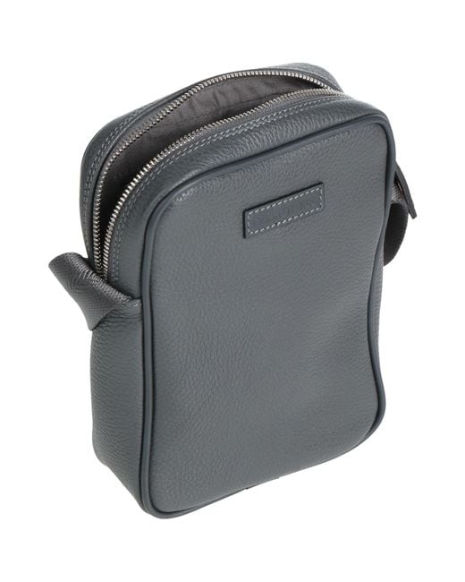 Cerruti 1881 Gray Cross-Body Bag Cow Leather