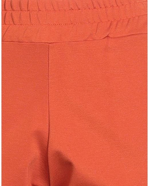 CROCHÈ Red Pants Viscose, Polyamide, Elastane