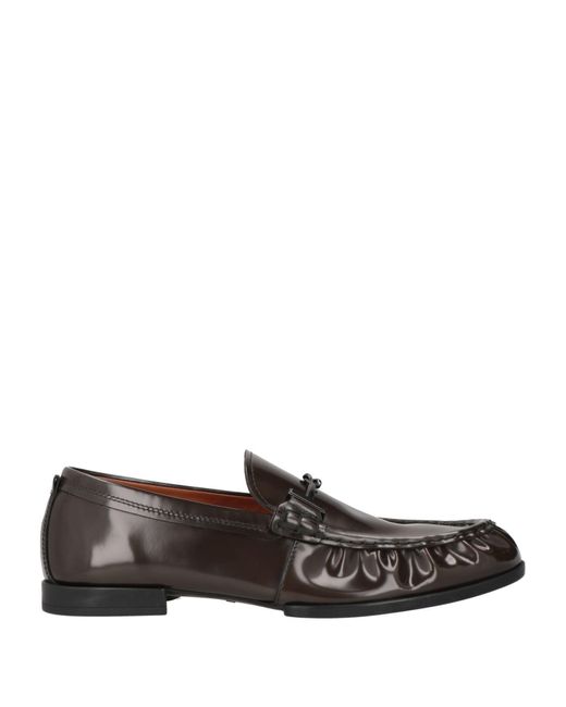 Tod's Gray Dark Loafers Leather for men