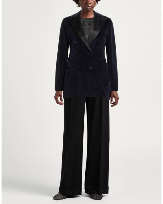 Circolo 1901 Black Midnight Blazer Cotton, Polyester