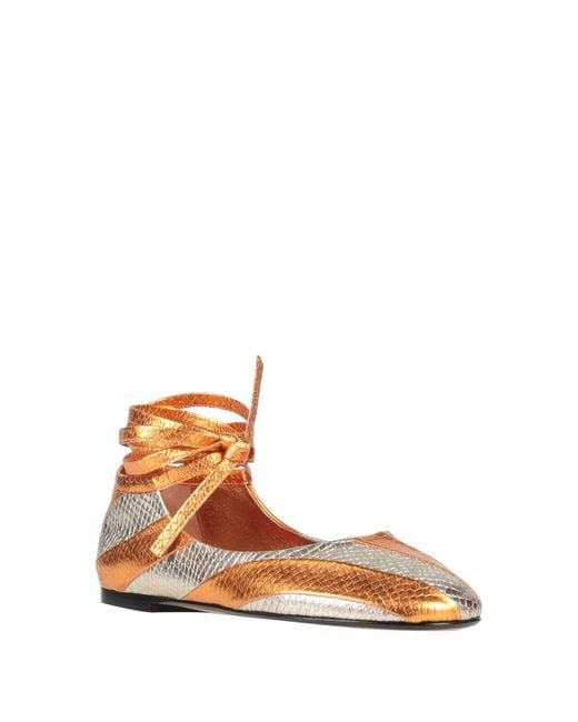 LaDoubleJ Natural Ballet Flats