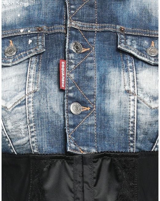DSquared² Blue Denim Outerwear
