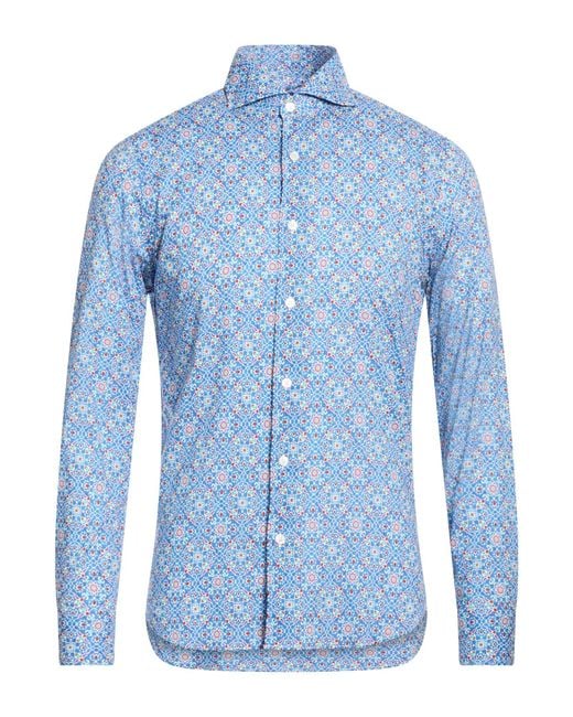 Camisa Fedeli de hombre de color Blue