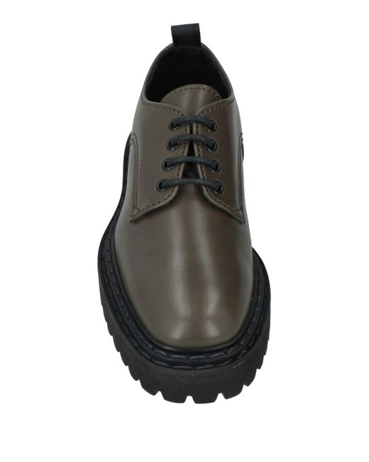 Officine Creative Brown Dark Lace-Up Shoes Leather