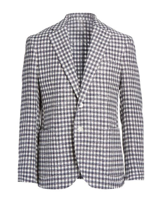L.b.m. 1911 Multicolor Blazer Cotton, Acrylic, Linen, Polyamide for men