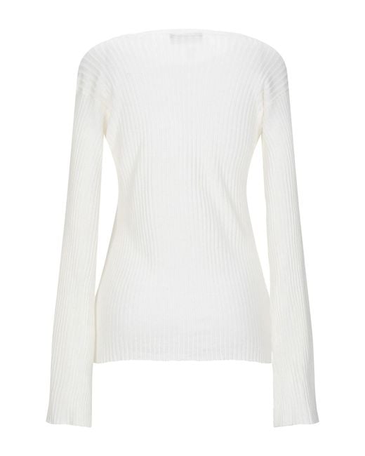 Maison Flâneur White Pullover