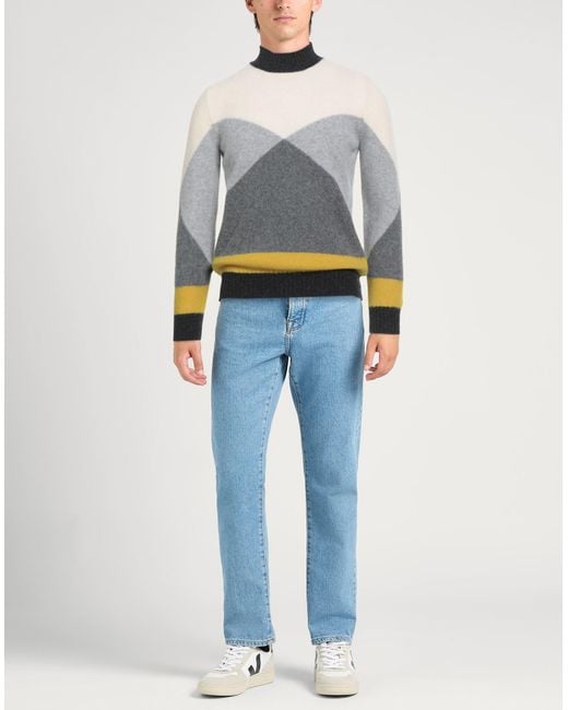 Drumohr Gray Turtleneck for men