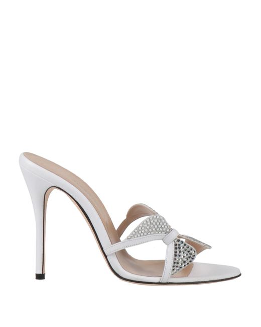 Alessandra Rich White Sandals