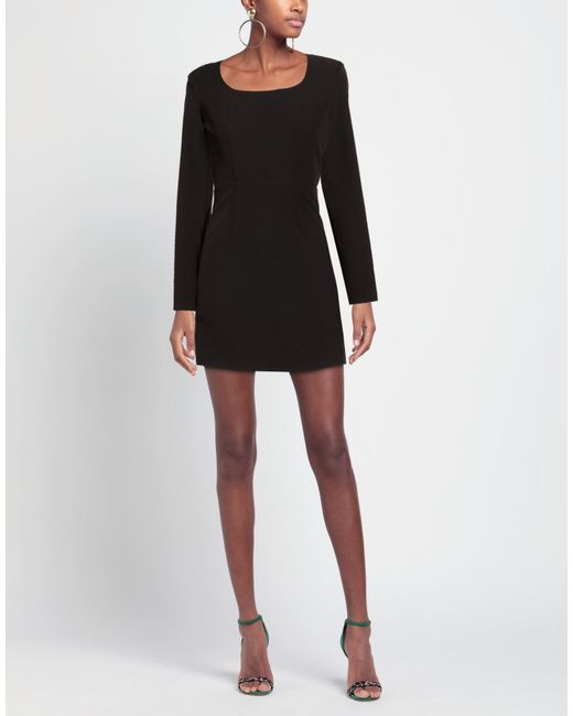 ACTUALEE Black Mini Dress Polyester, Elastane