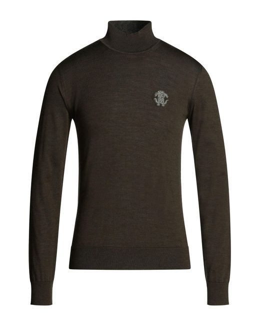 Roberto Cavalli Black Turtleneck for men