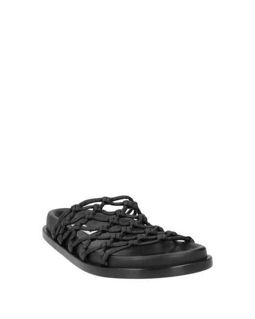 Jil Sander Black Sandals Leather