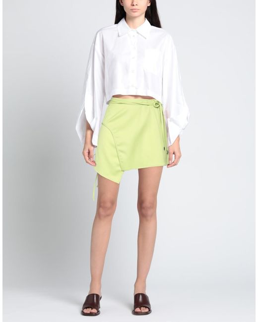 The Attico Yellow Mini Skirt